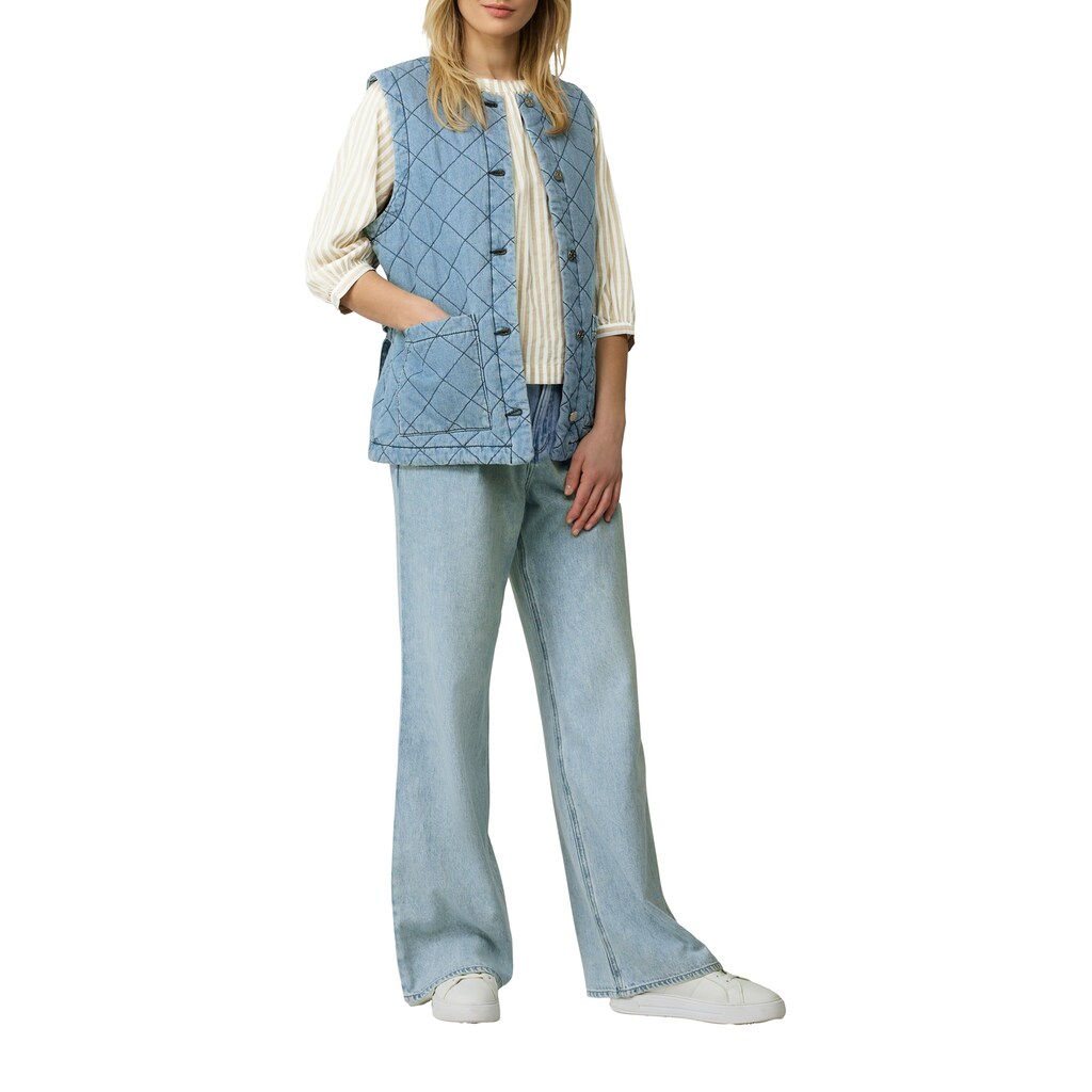 S.Oliver Langarmbluse Mit Streifen Muster