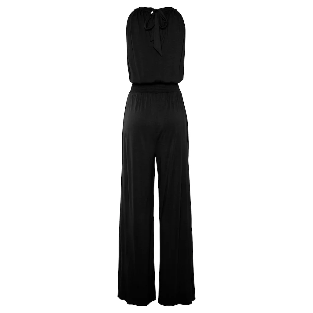 S.Oliver Overall Mit Breitem Smokeinsatz Eleganter Jumpsuit Festlich