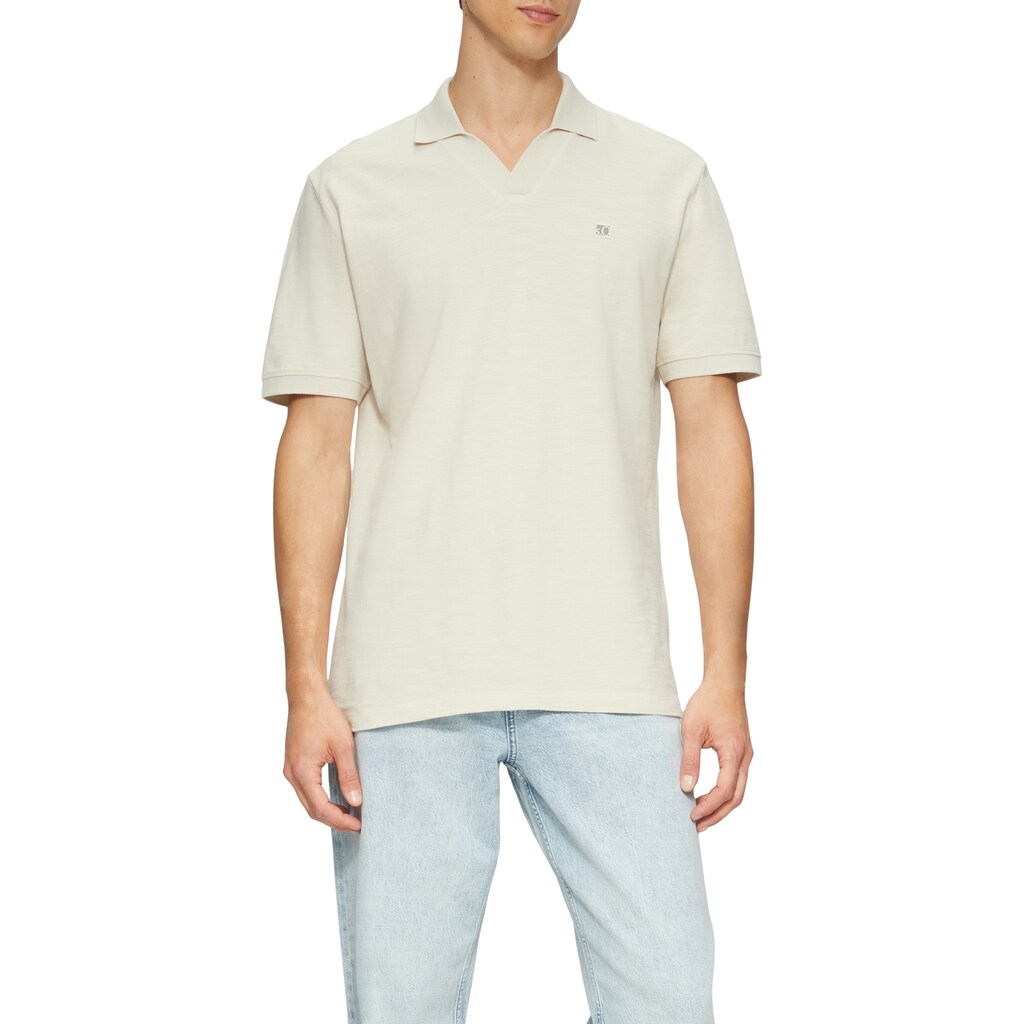 s.Oliver Poloshirt mit Logo Stickerei