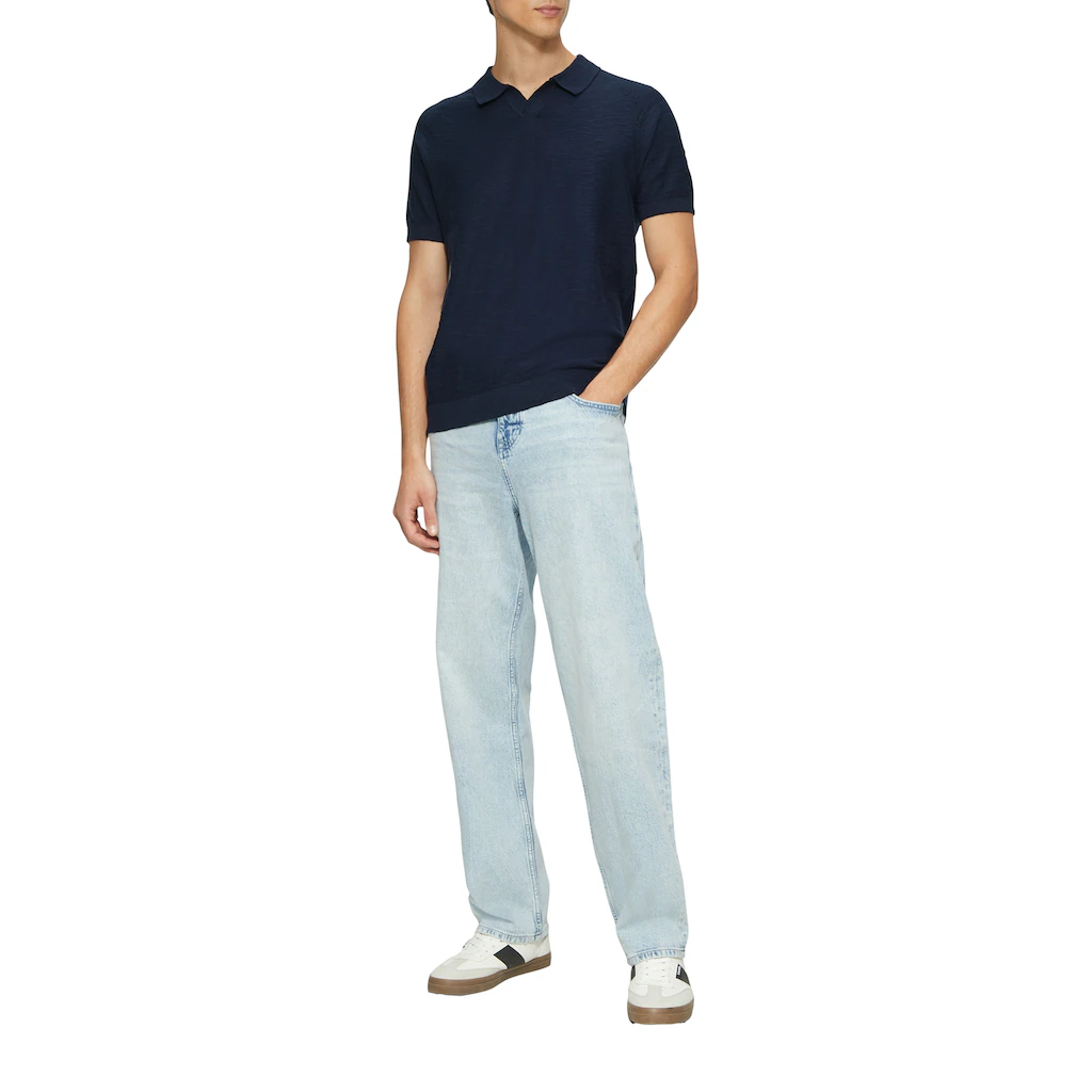S.Oliver Poloshirt Mit Strick Muster