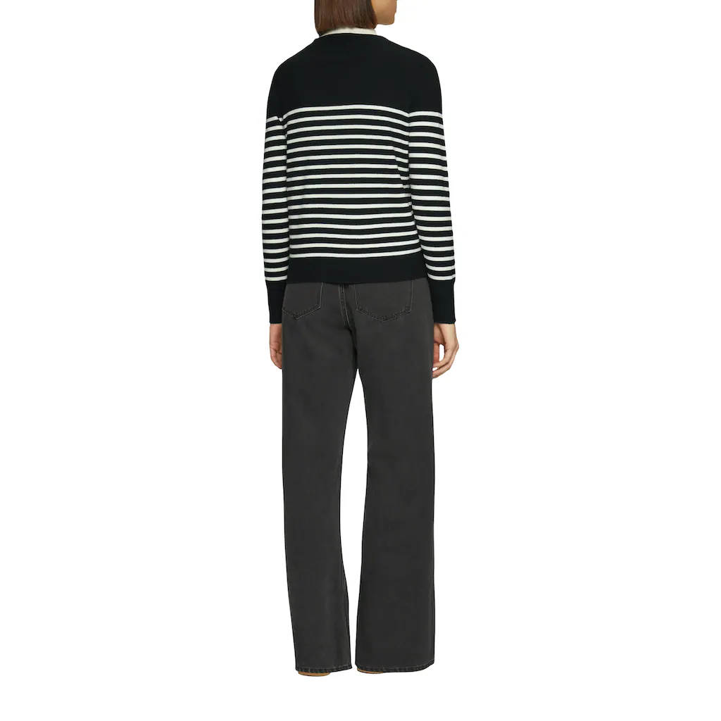 S.Oliver Rundhalspullover Mit Streifenmuster