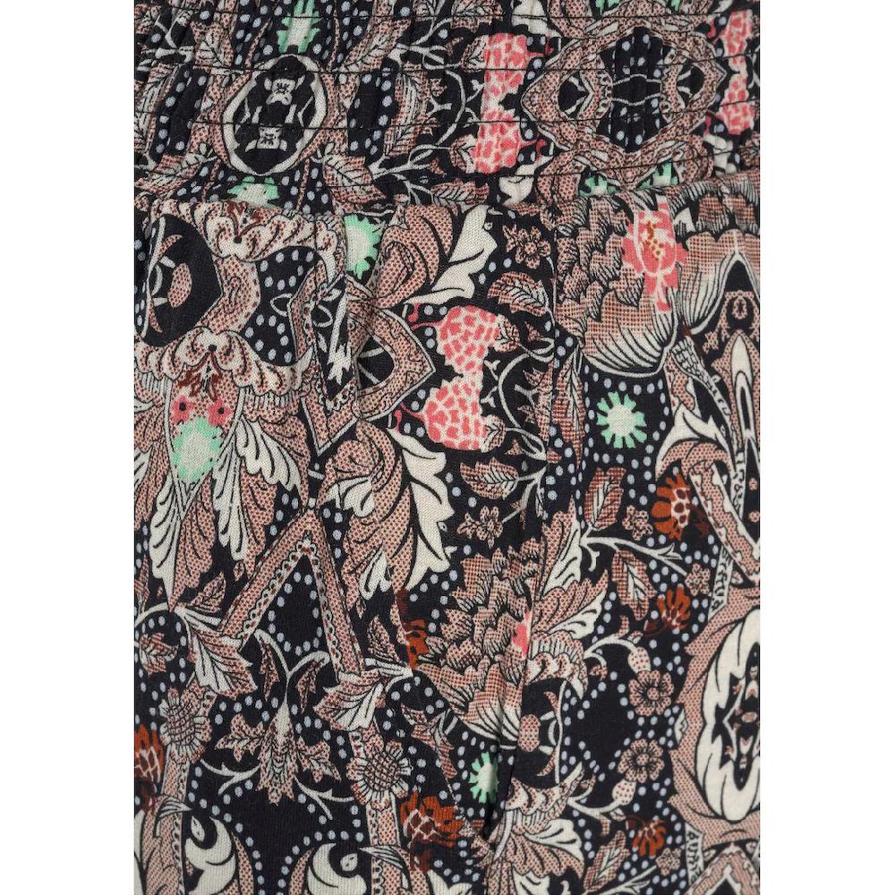 S.Oliver Strandhose Mit Alloverprint Und Taschen Stoffhose Sommerhose Elastisch