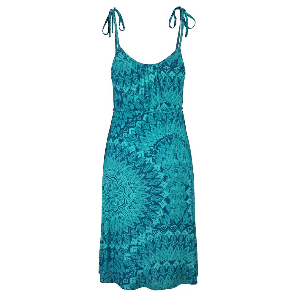 S.Oliver Strandkleid (mit Bindeband) Im Alloverdruck Sommerkleid Im Ethno-Stil