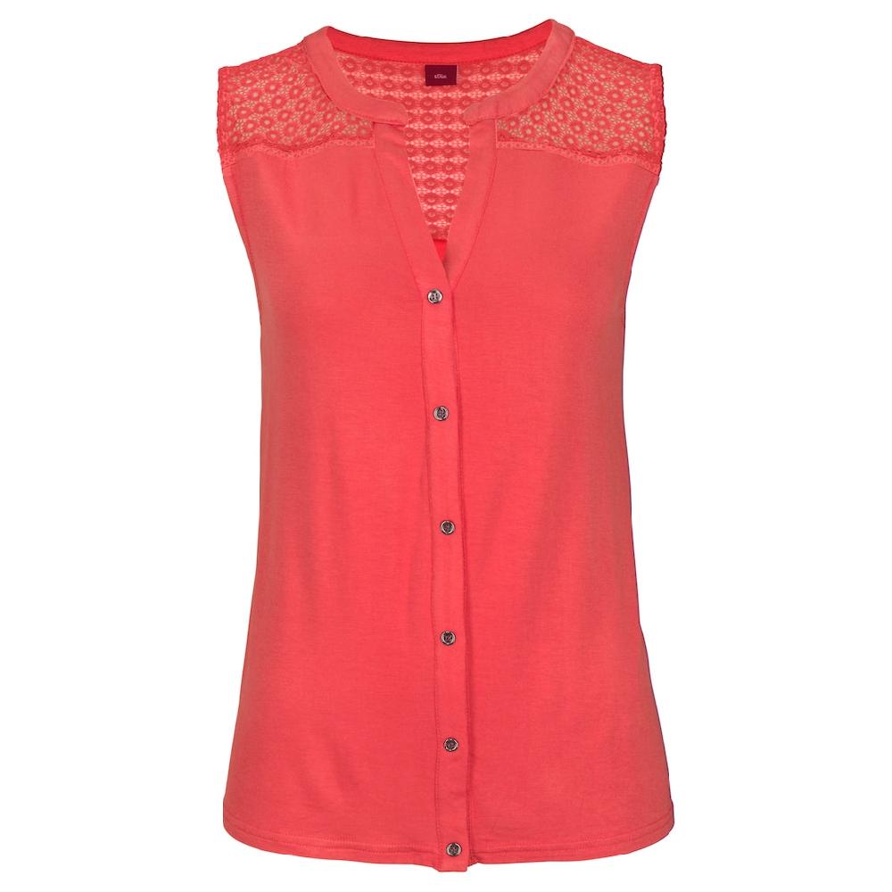 S.Oliver Strandtop Mit Spitzeneinsatz