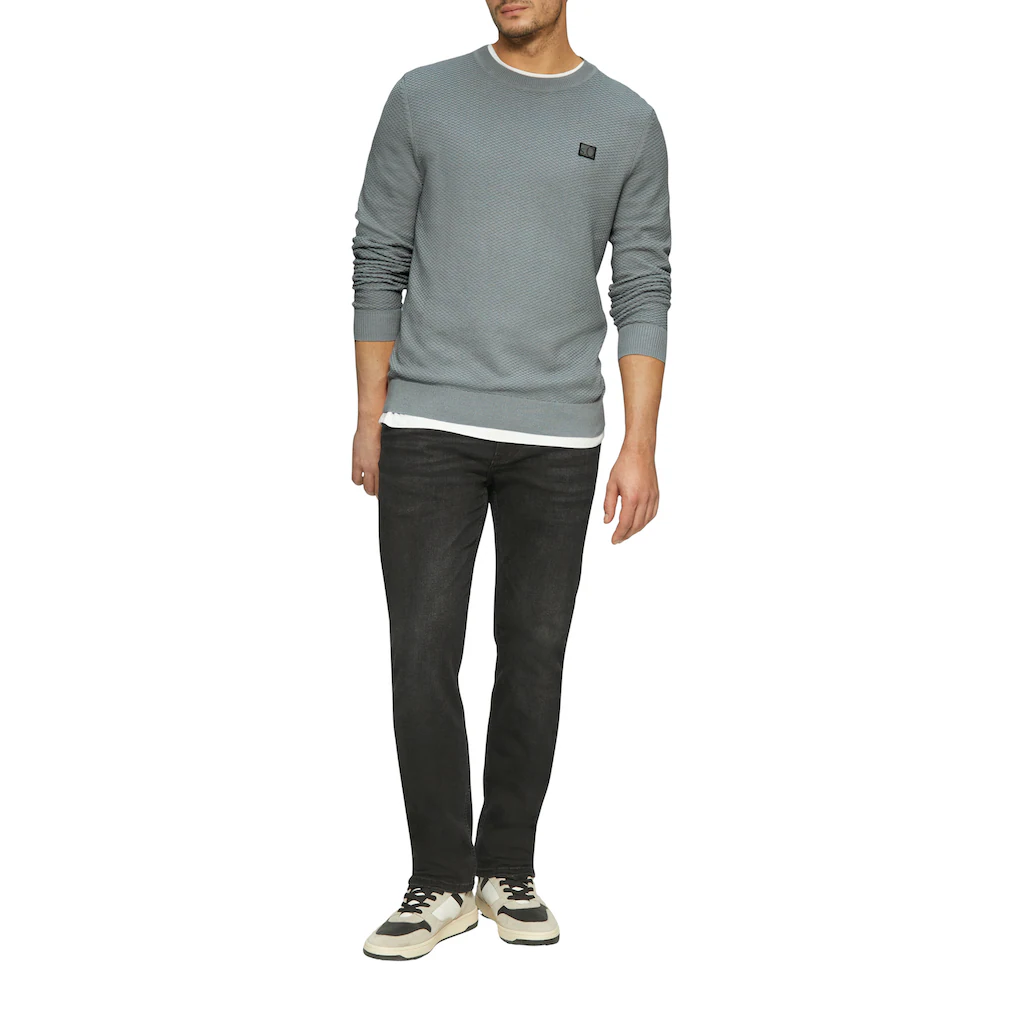 S.Oliver Strickpullover Rundhals In Struktur-Optik ▷ Kaufen