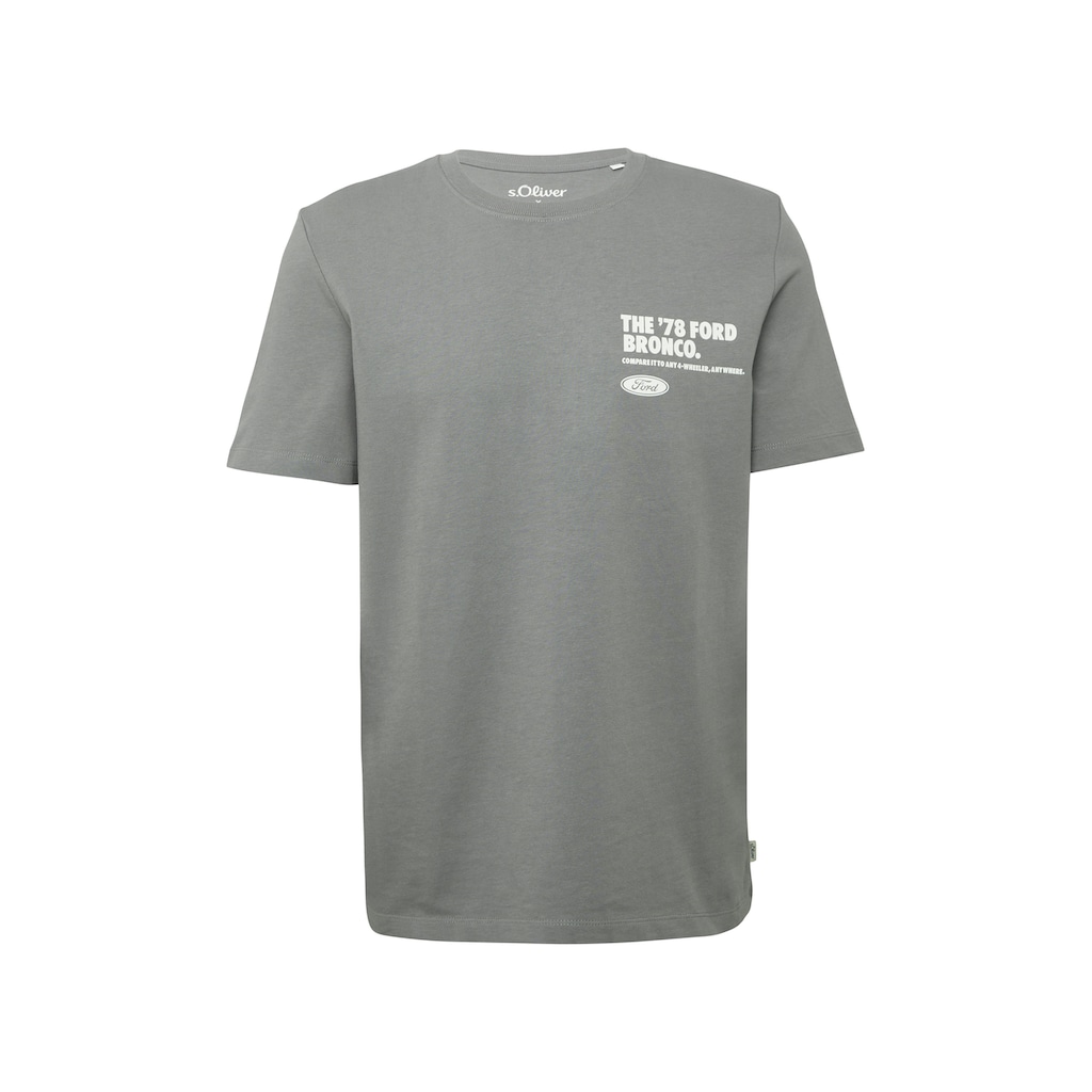 S.Oliver T-Shirt Mit Großem Rückenprint