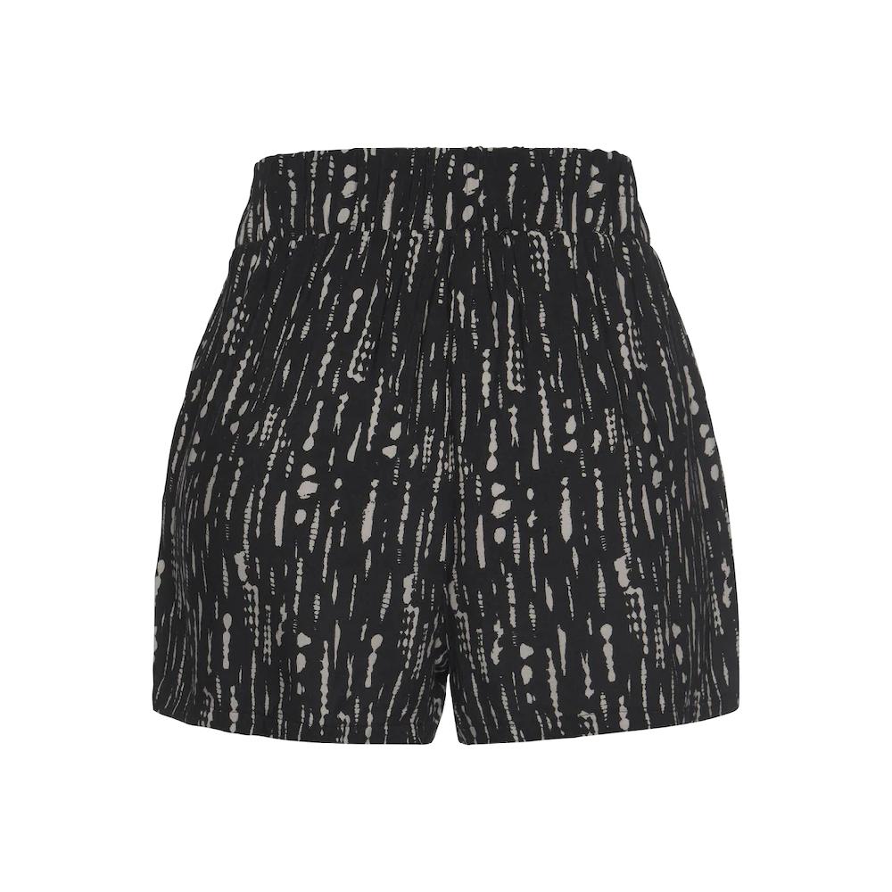 S.Oliver Webshorts Mit Alloverprint Und Bindegürtel Kurze Hose Lockere Passform