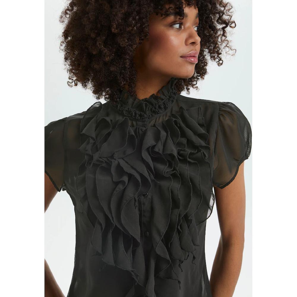 Saint Tropez Chiffonbluse »LiljaSZ SS Shirt«