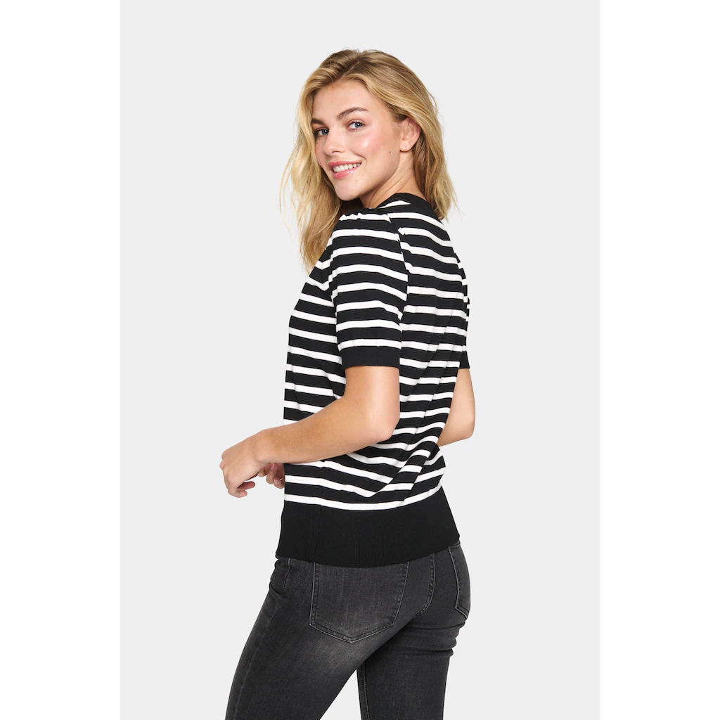 Saint Tropez Kurzarmpullover »MilaSZ SS Striped«