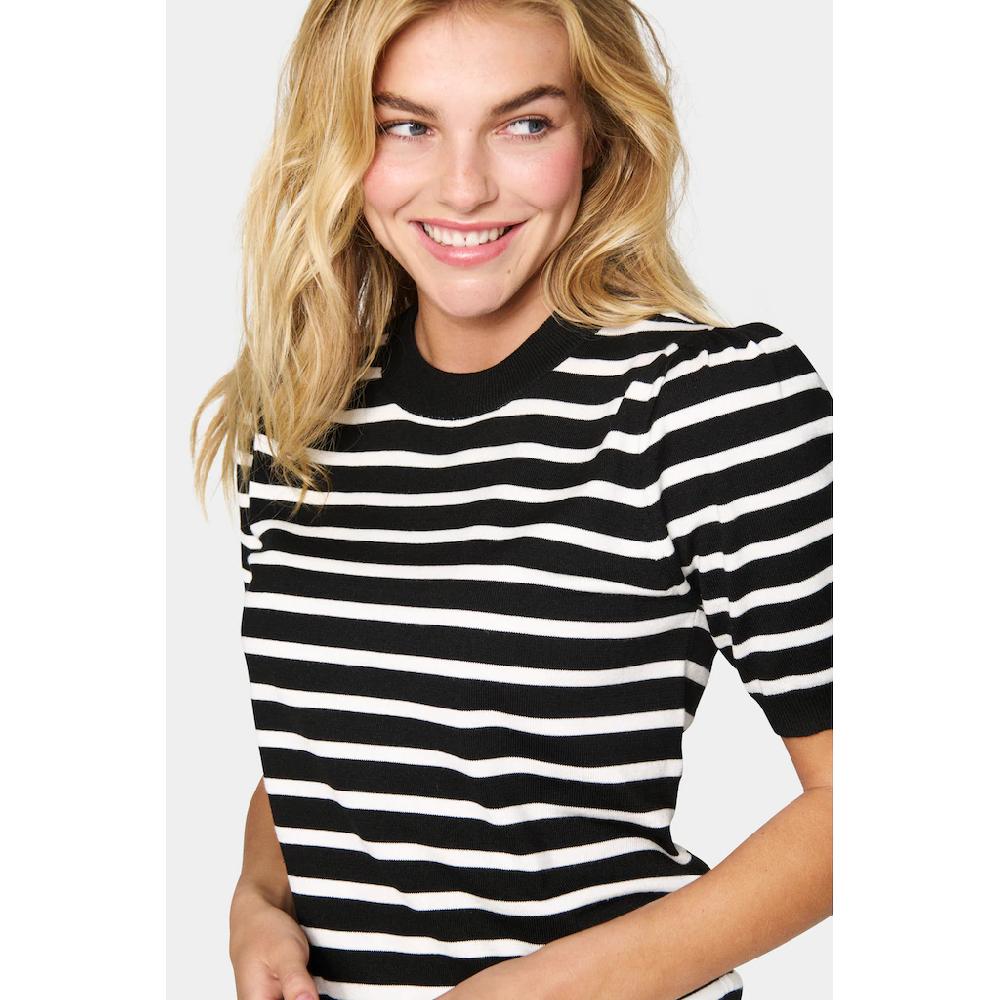 Saint Tropez Kurzarmpullover »MilaSZ SS Striped«
