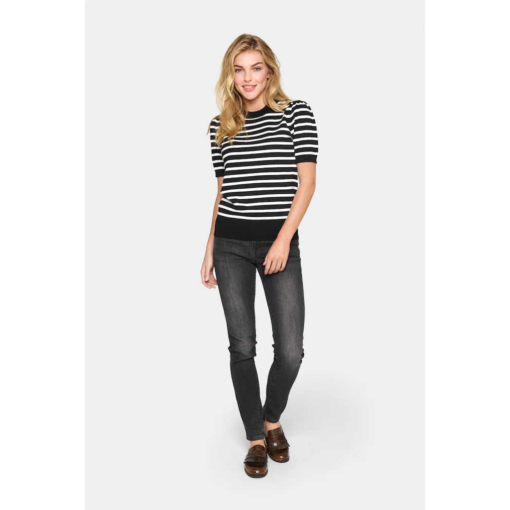 Saint Tropez Kurzarmpullover »MilaSZ SS Striped«