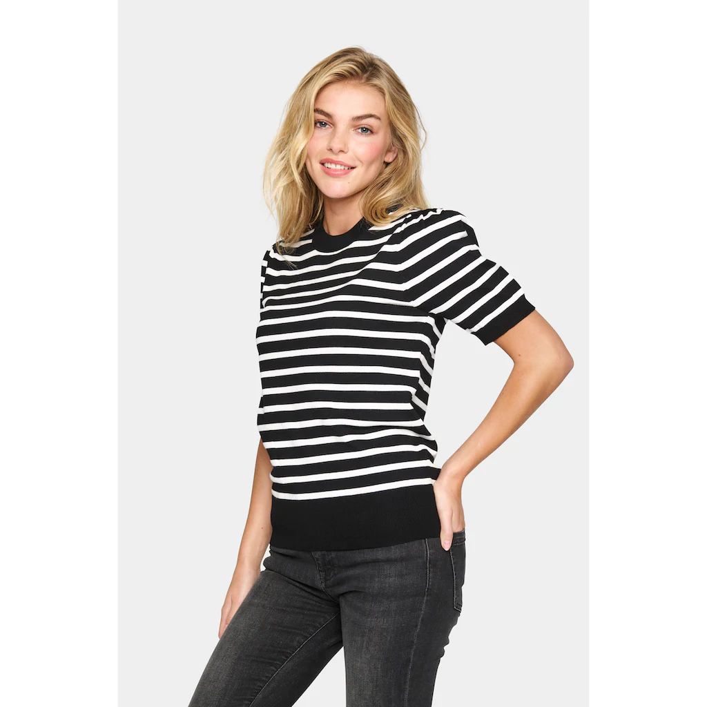Saint Tropez Kurzarmpullover »MilaSZ SS Striped«