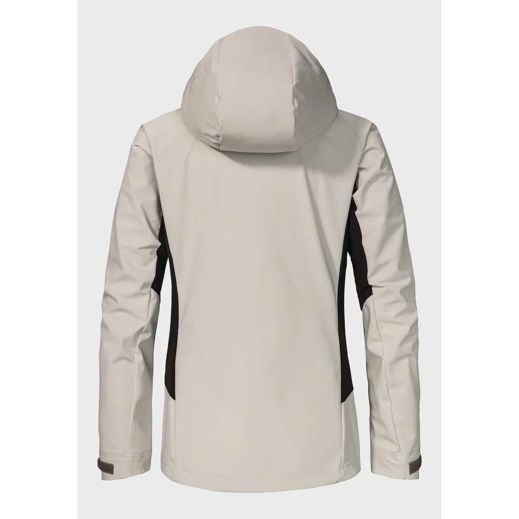 Schöffel Outdoorjacke »Mountain Softshell Jk Style Blaueis WMS« Mit Kapuze