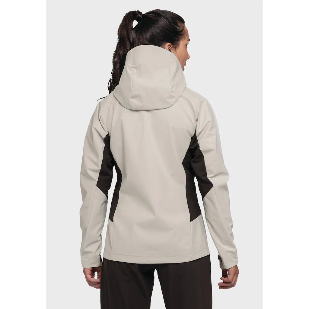 Schöffel Outdoorjacke »Mountain Softshell Jk Style Blaueis WMS« Mit Kapuze