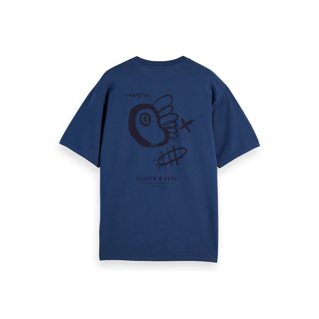 Scotch & Soda T-Shirt »T-Shirt Regular Fit Front And Back Artwork T-shirt 1er Pack« ▷ Für