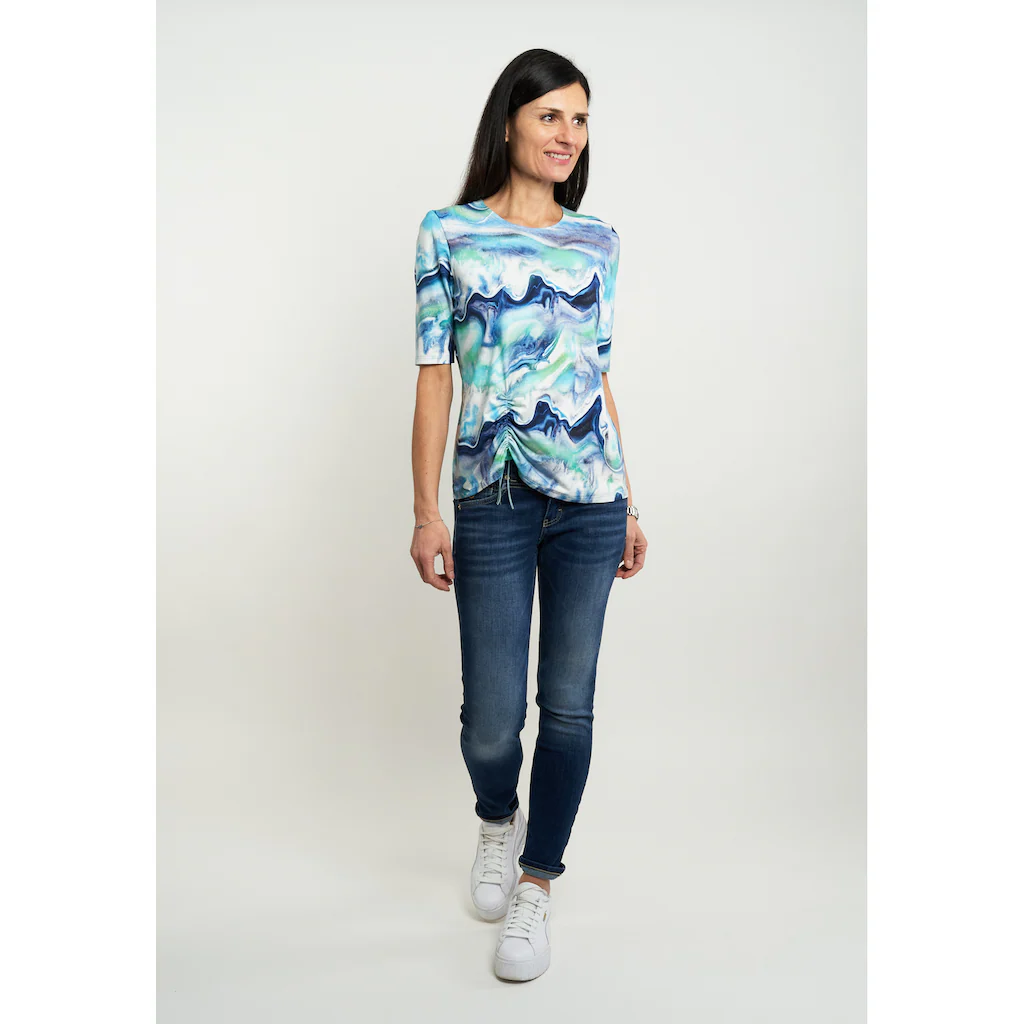 Seidel Moden Kurzarmshirt Mit All-Over Print MADE IN GERMANY