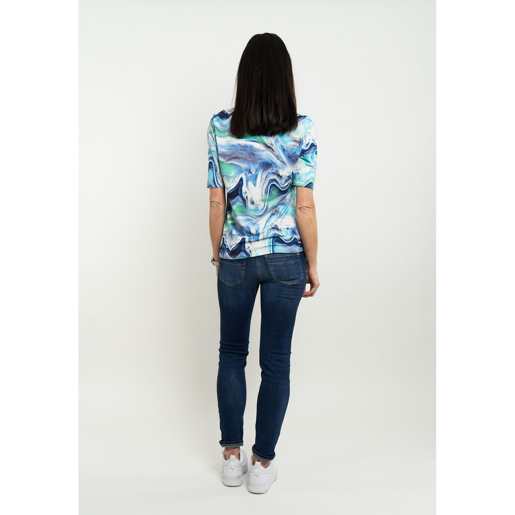 Seidel Moden Kurzarmshirt Mit All-Over Print MADE IN GERMANY