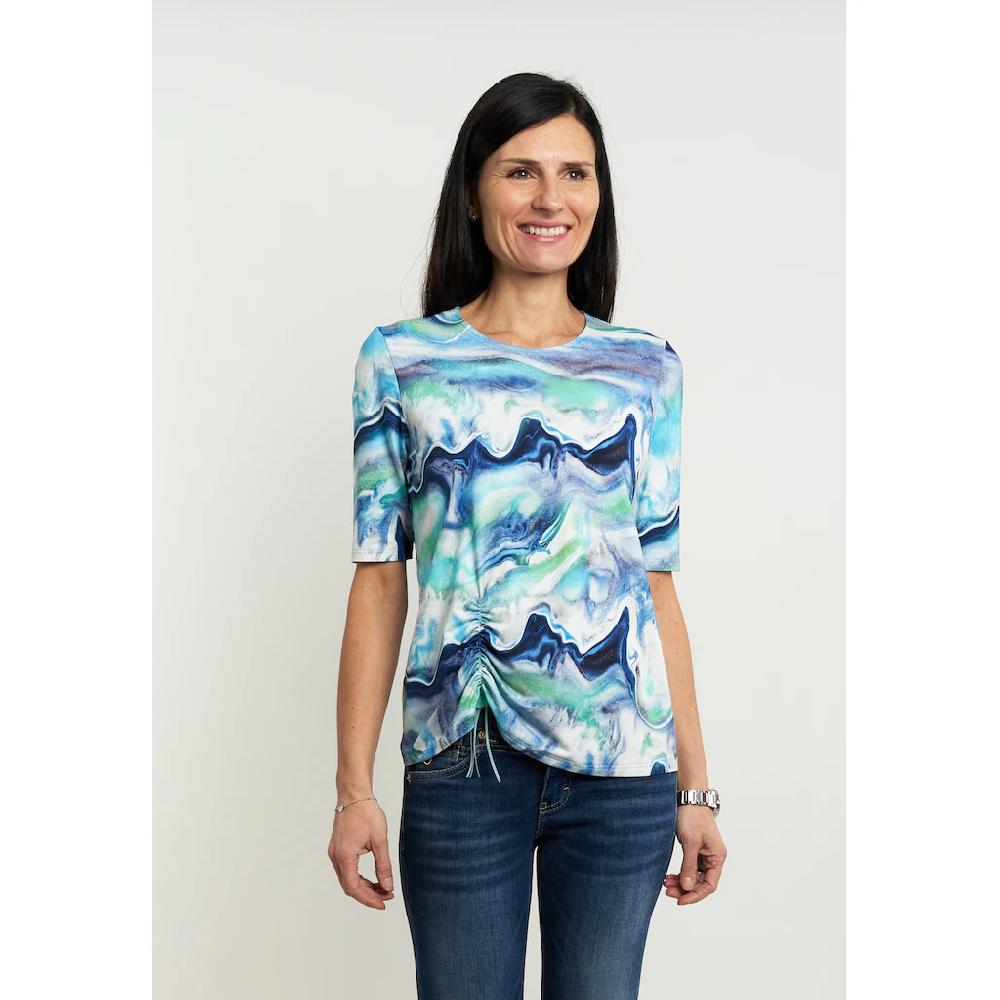 Seidel Moden Kurzarmshirt mit All-Over Print MADE IN GERMANY