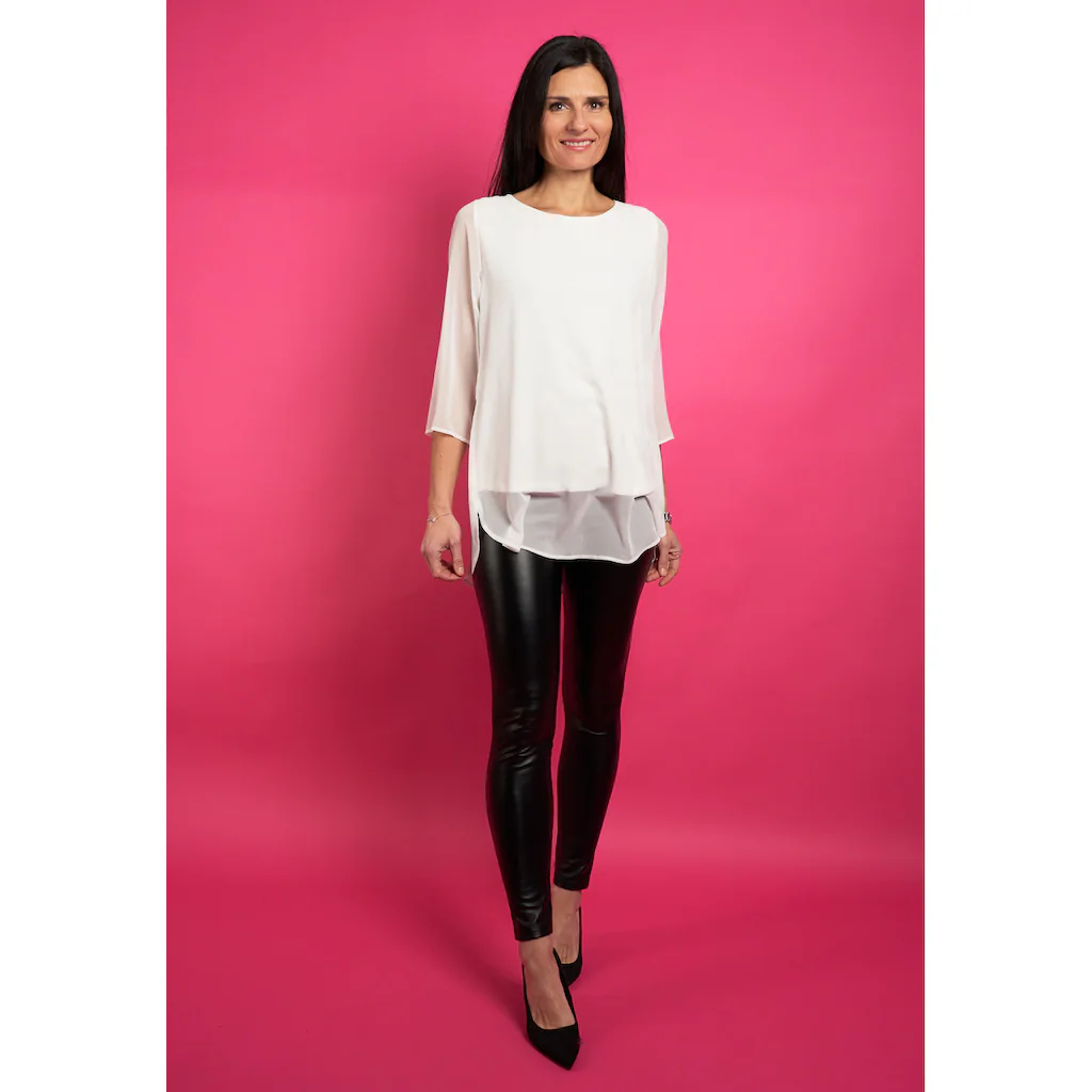 Seidel Moden Langarmbluse Mit Layering MADE IN GERMANY