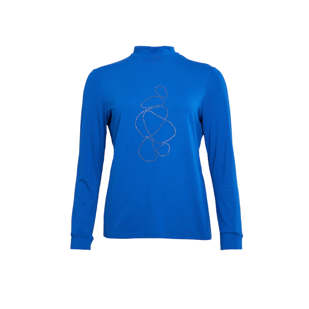 Seidel Moden Langarmshirt Mit Glitzersteinen MADE IN GERMANY