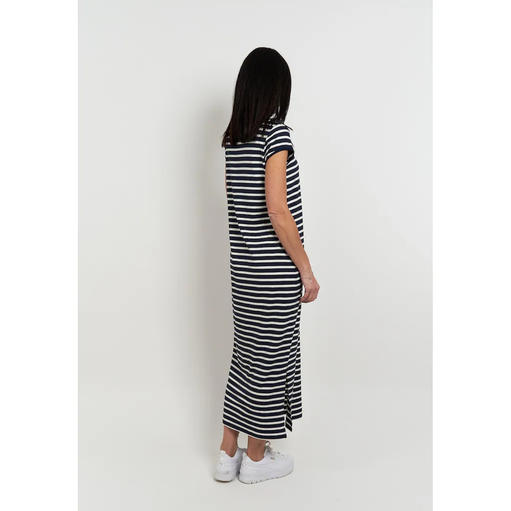 Seidel Moden Sommerkleid Lang Mit Streifen-Design MADE IN GERMANY