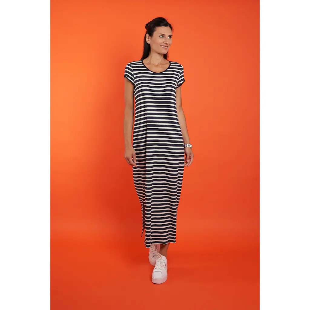 Seidel Moden Sommerkleid Lang Mit Streifen-Design MADE IN GERMANY