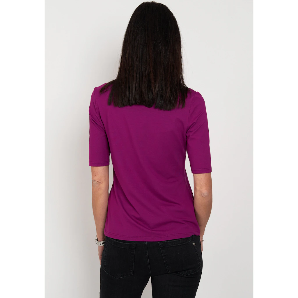 Seidel Moden Stehkragenshirt Im Hüftlangen Schnitt MADE IN GERMANY