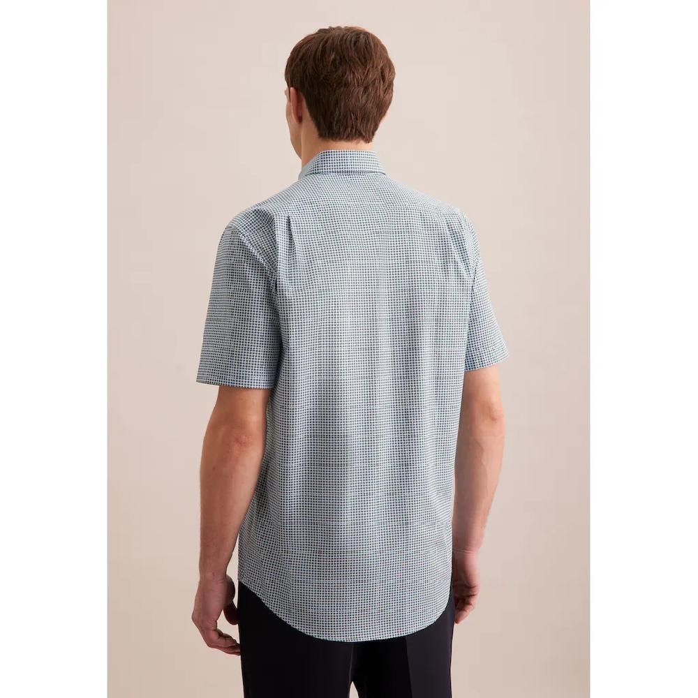 Seidensticker Businesshemd »Regular« Regular Kurzarm Button-Down-Kragen Druck ▷ Bestellen