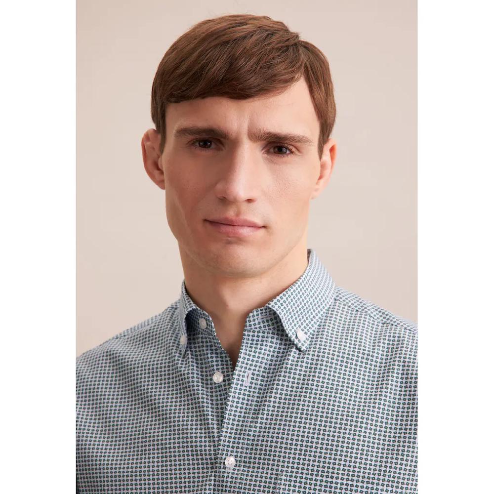 Seidensticker Businesshemd »Regular« Regular Kurzarm Button-Down-Kragen Druck ▷ Bestellen
