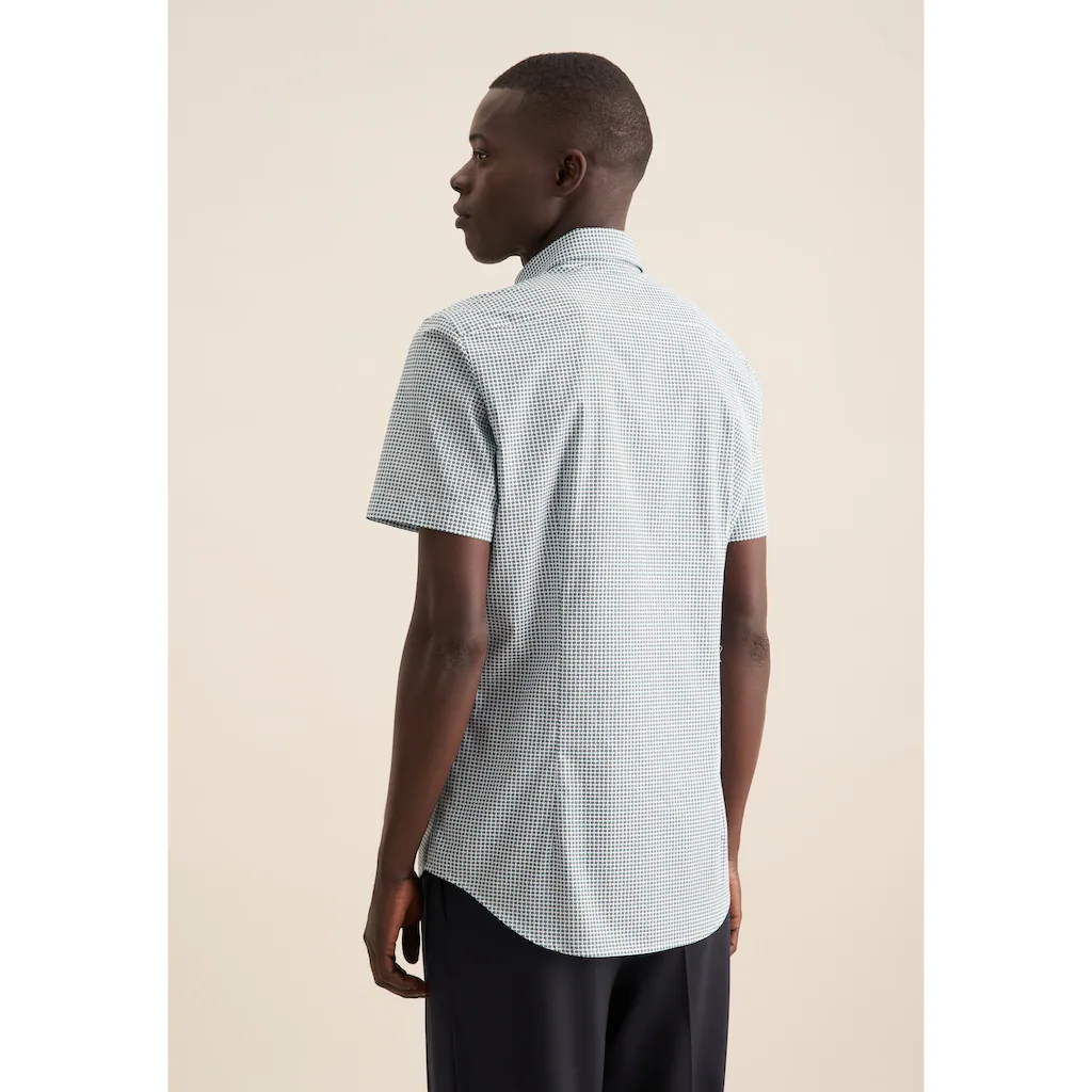 Seidensticker Businesshemd »Slim« Slim Kurzarm Button-Down-Kragen Druck ▷ Bestellen