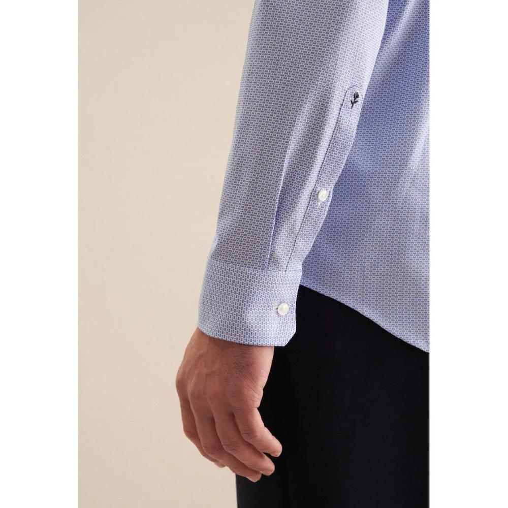 Seidensticker Businesshemd »Slim« Slim Langarm Kentkragen Druck ▷ Kaufen