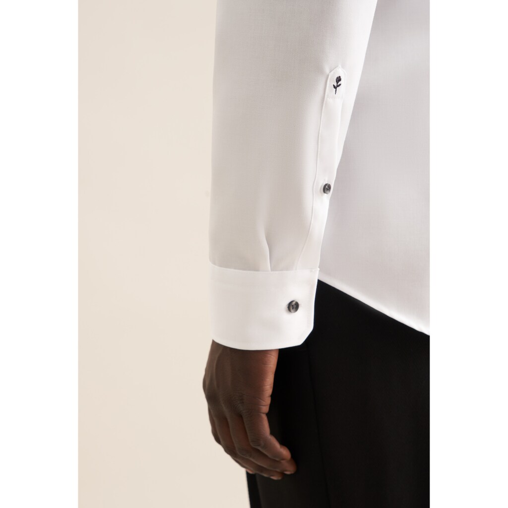 Seidensticker Businesshemd »Slim« Slim Langarm Kentkragen Uni ▷ Kaufen
