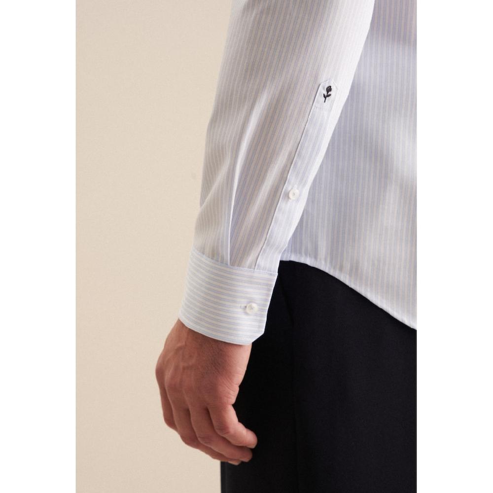 Seidensticker Businesshemd »Slim« Slim Langarm Kentkragen Streifen ▷ Für