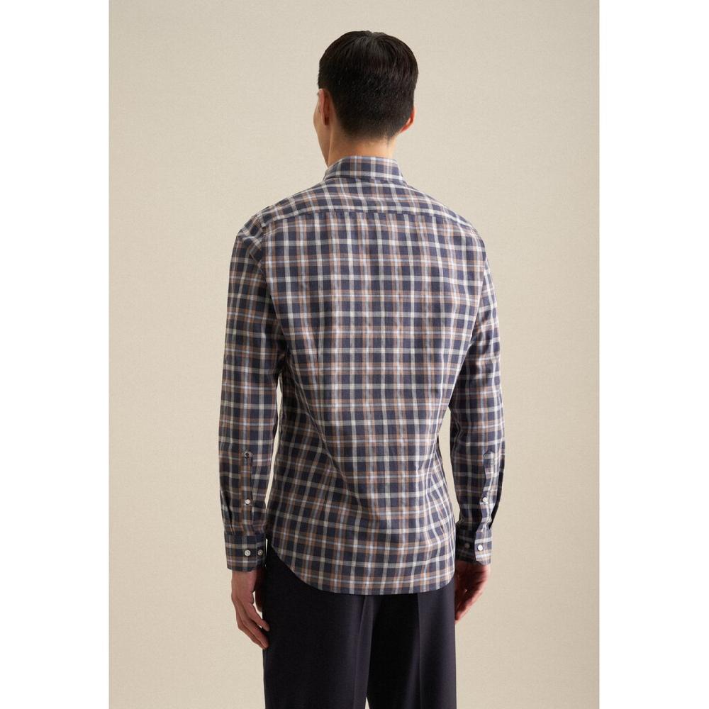Seidensticker Flanellhemd »Shaped« Shaped Langarm Button-Down-Kragen Karo ▷ Kaufen