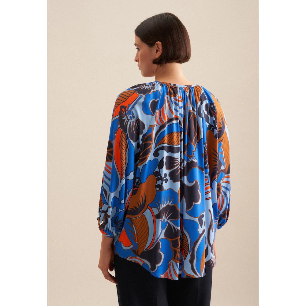 Seidensticker Klassische Bluse »Schwarze Rose« Tunika Floral