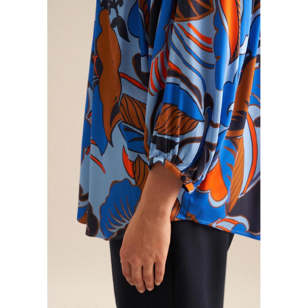 Seidensticker Klassische Bluse »Schwarze Rose« Tunika Floral