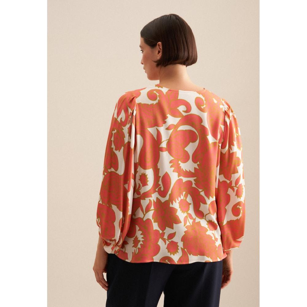 Seidensticker Shirtbluse »Schwarze Rose« 3/4-Arm V-Neck Paisley