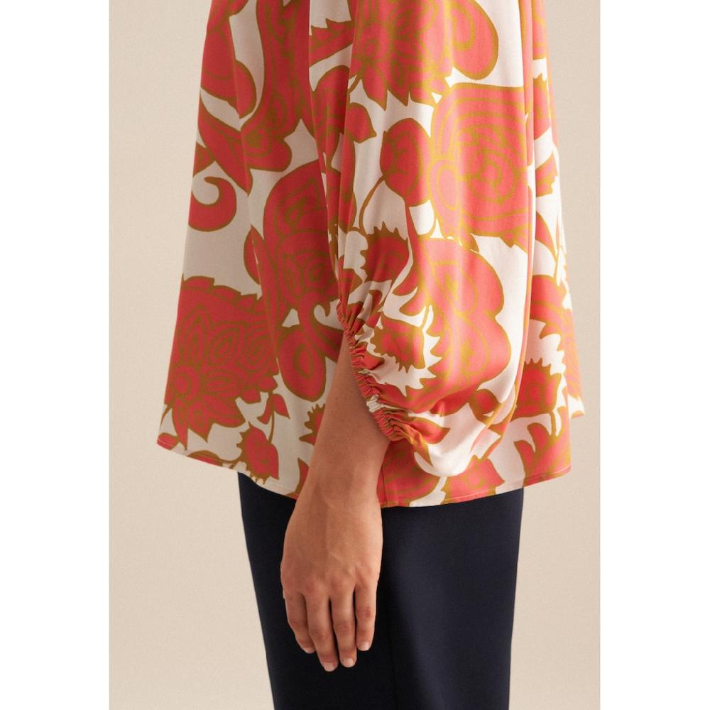 Seidensticker Shirtbluse »Schwarze Rose« 3/4-Arm V-Neck Paisley