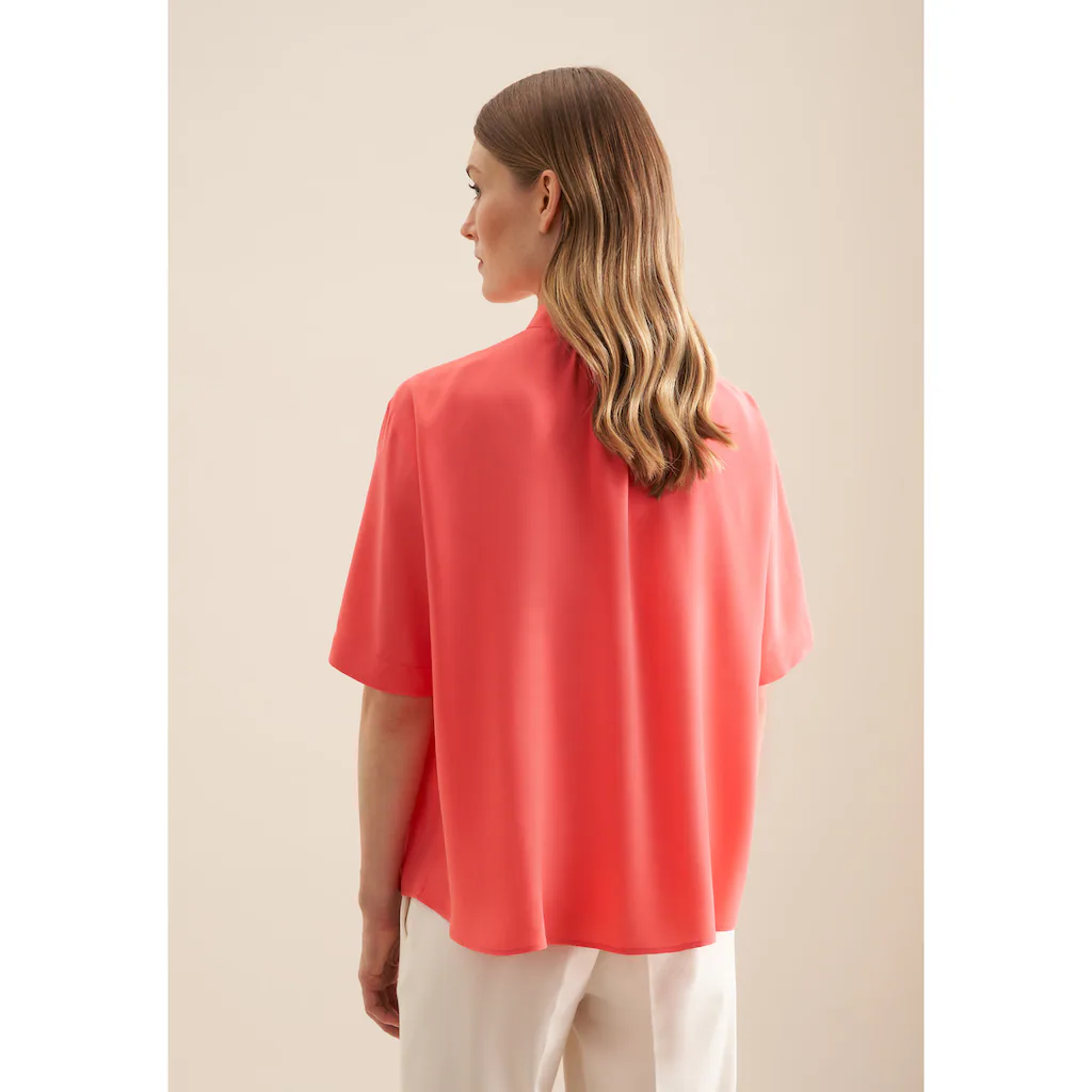 Seidensticker Shirtbluse »Schwarze Rose« Kurzarm Rundhals Uni