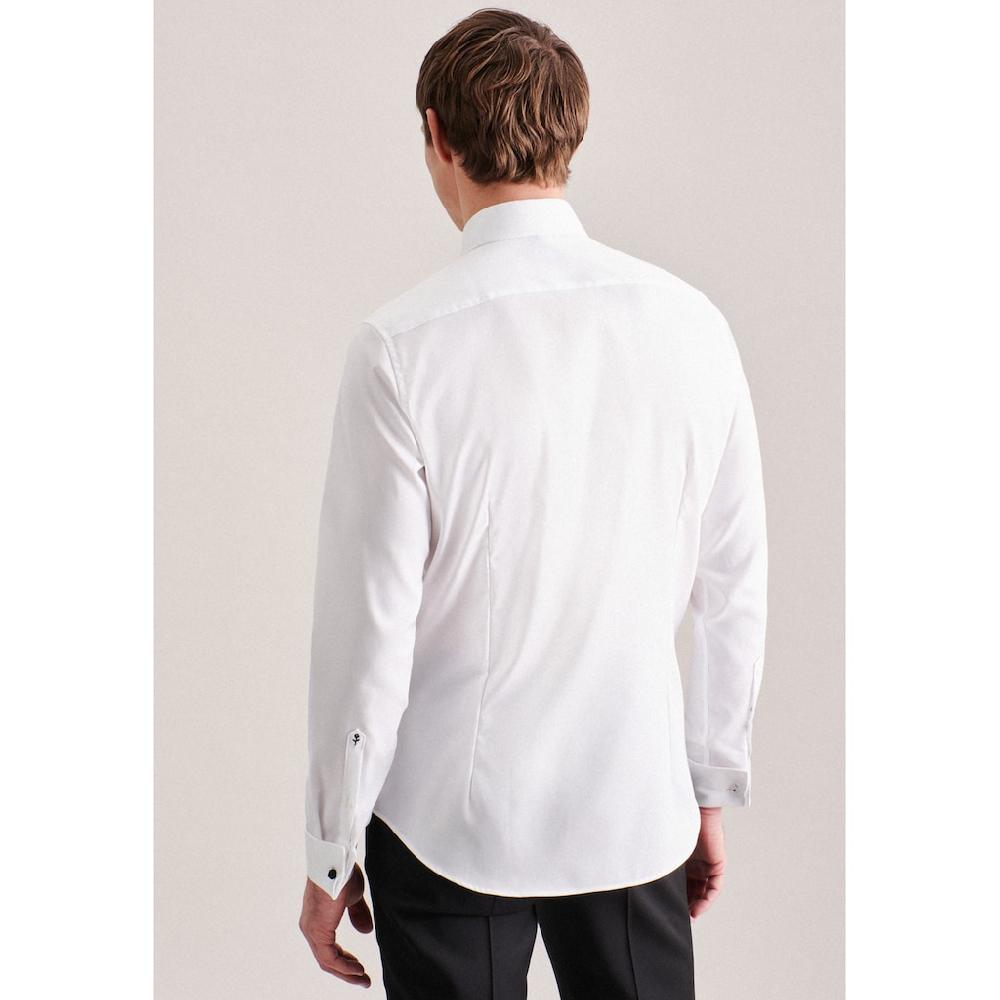 Seidensticker Smokinghemd »Slim« Slim Langarm Kentkragen Uni ▷ Kaufen