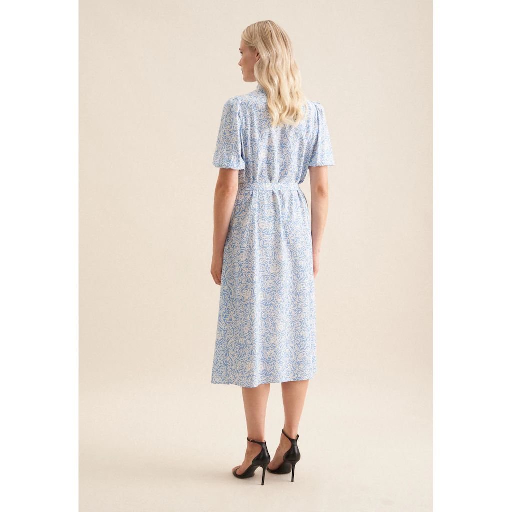 Seidensticker Sommerkleid »Schwarze Rose« Kurzarm Rundhals Floral