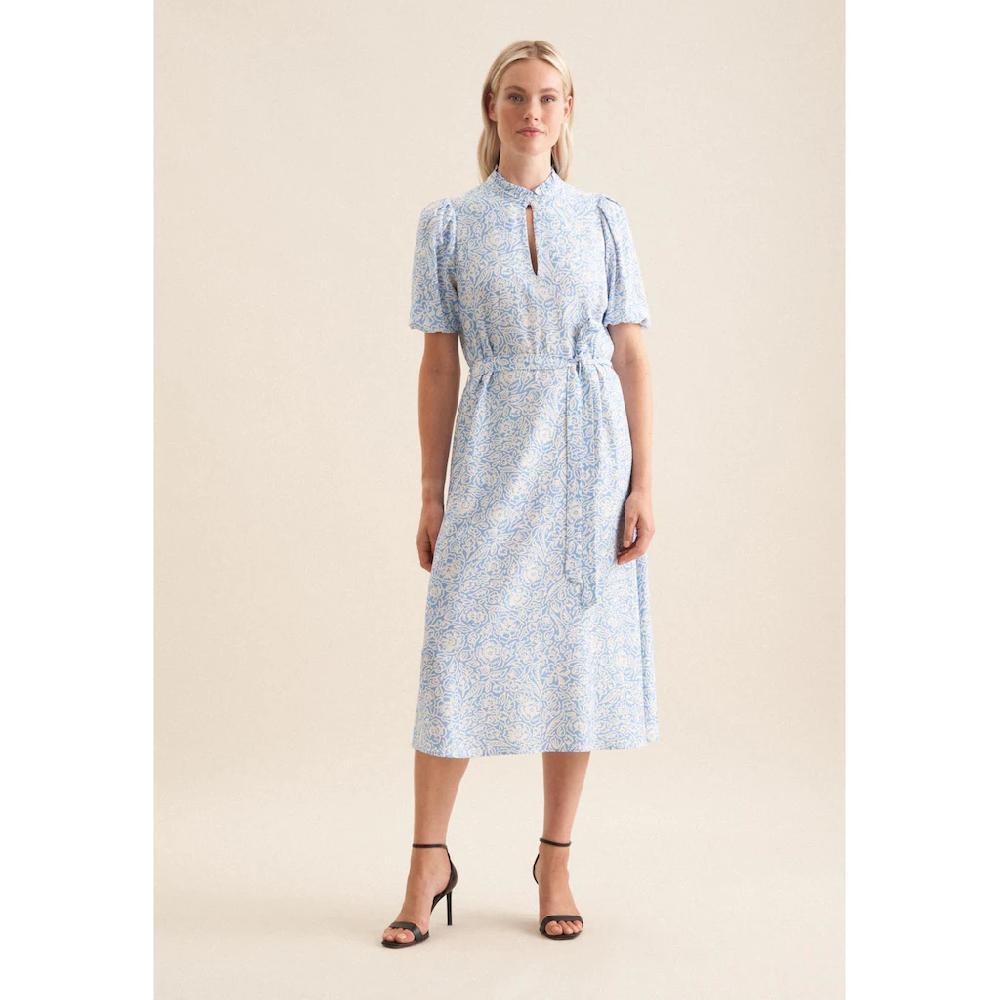 seidensticker Sommerkleid »Schwarze Rose« Kurzarm Rundhals Floral