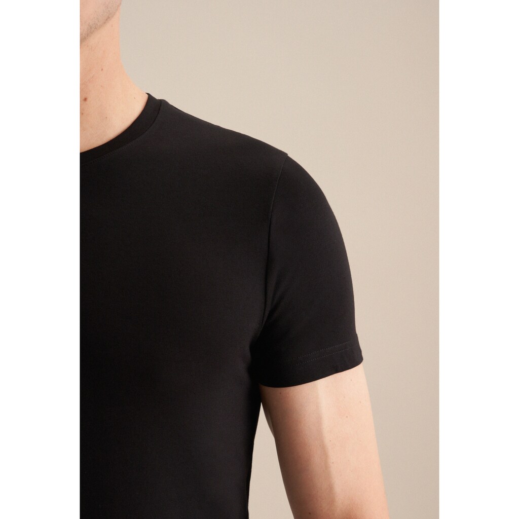 Seidensticker T-Shirt »Schwarze Rose« Kurzarm Rundhals Uni ▷ Kaufen