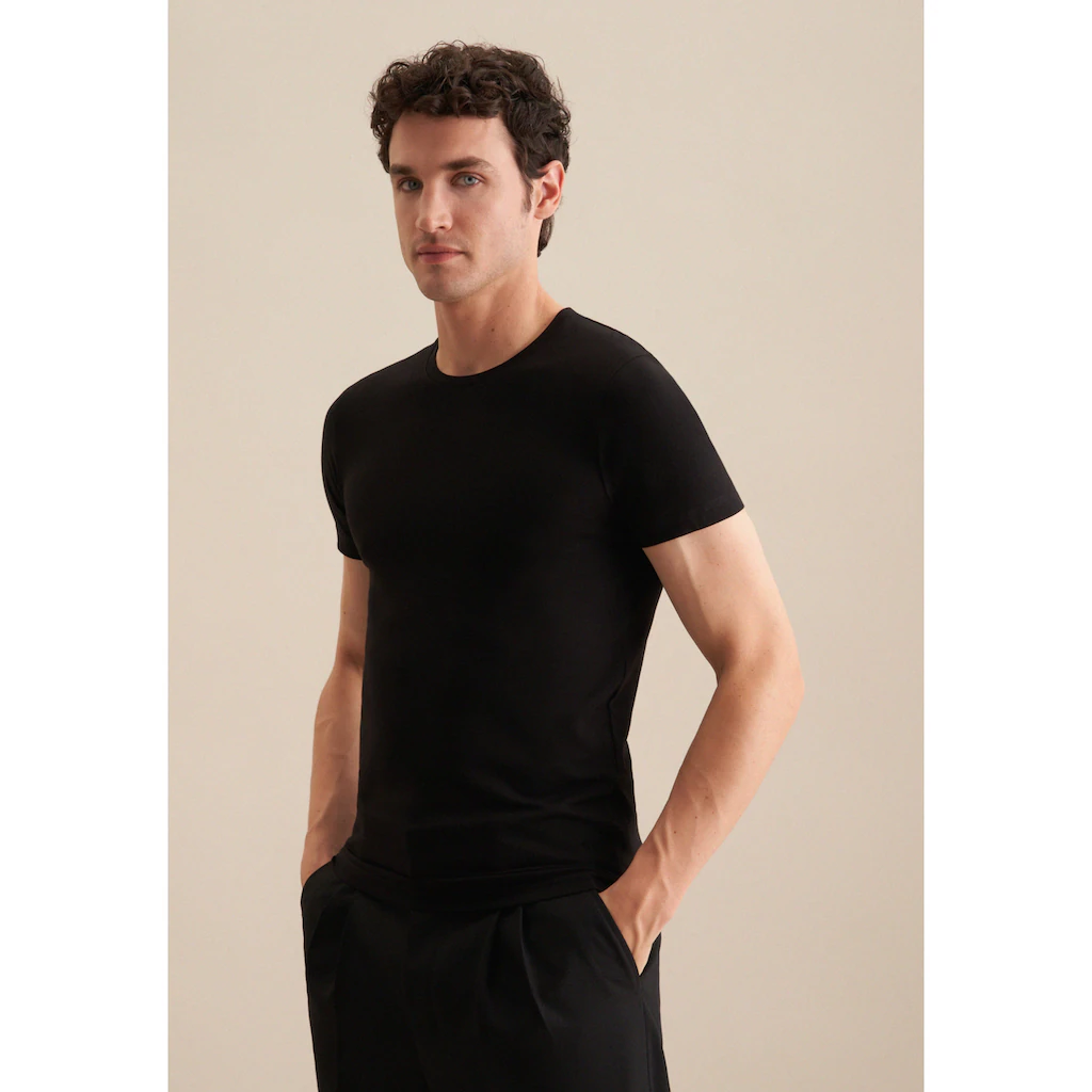 seidensticker T-Shirt »Schwarze Rose« Kurzarm Rundhals Uni ▷ kaufen