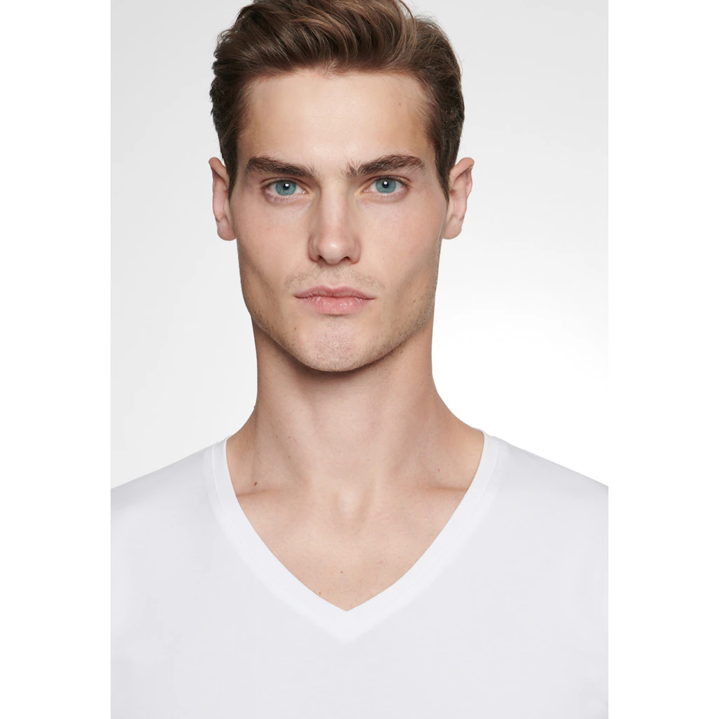 Seidensticker T-Shirt »Schwarze Rose« Kurzarm V-Neck Uni ▷ Bestellen