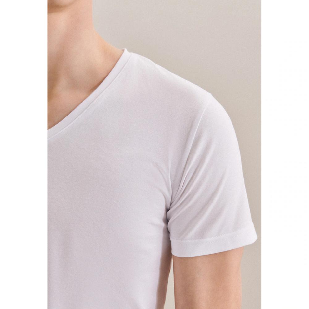 Seidensticker T-Shirt »Schwarze Rose« Kurzarm V-Neck Uni ▷ Bestellen