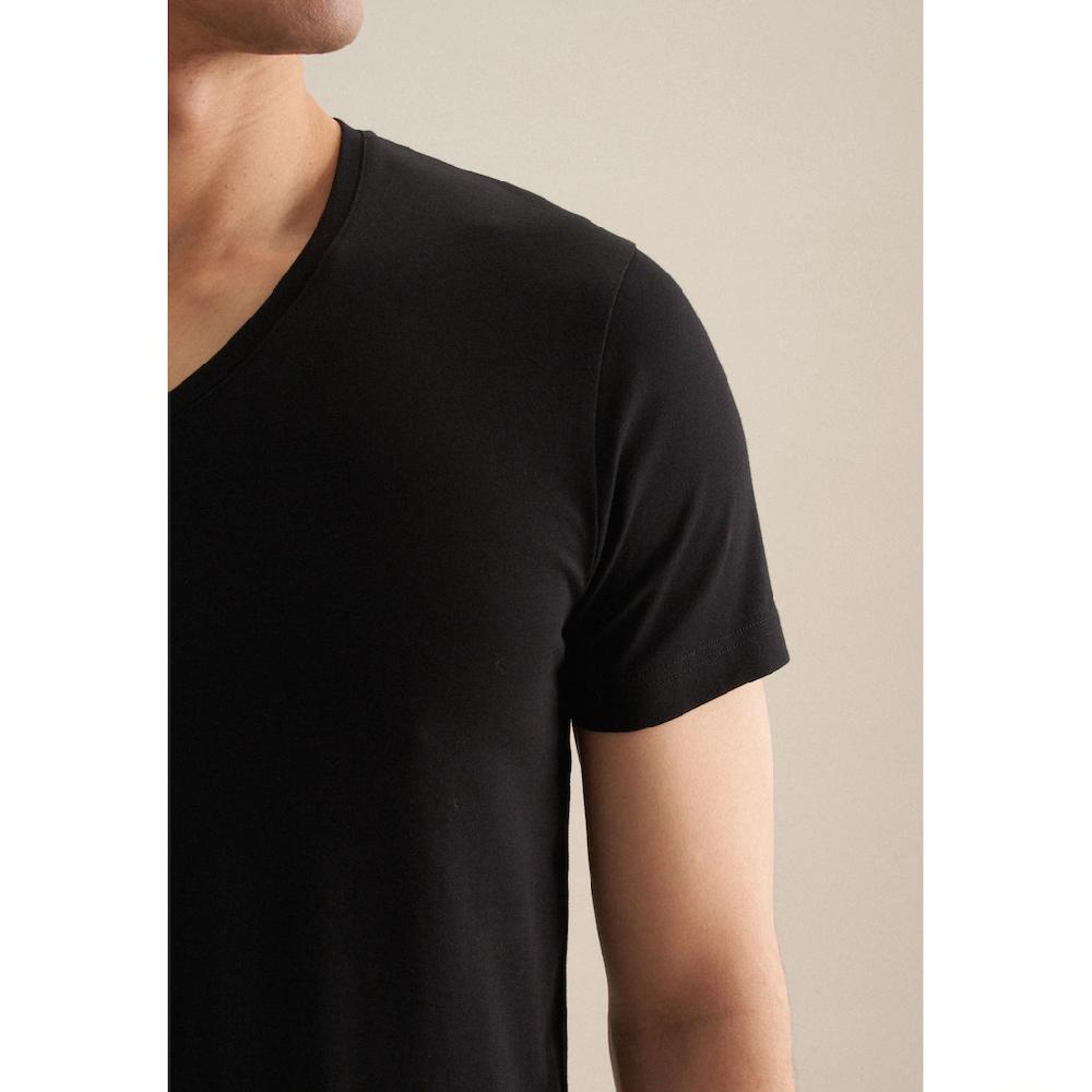 Seidensticker T-Shirt »Schwarze Rose« Kurzarm V-Neck Uni ▷ Bestellen