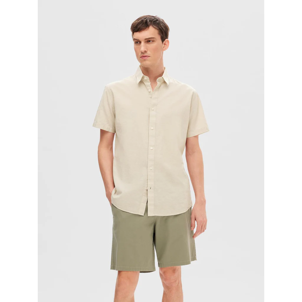 SELECTED HOMME Kurzarmhemd »SLHREG-SUN SHIRT SS NOOS«