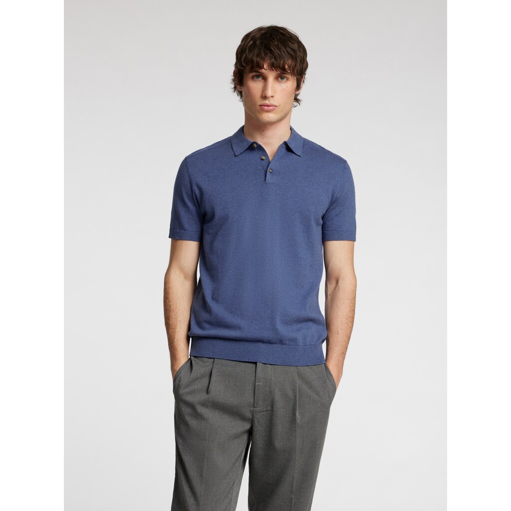 SELECTED HOMME Poloshirt »SLHBERG SS KNIT POLO NOOS« ▷ Bestellen