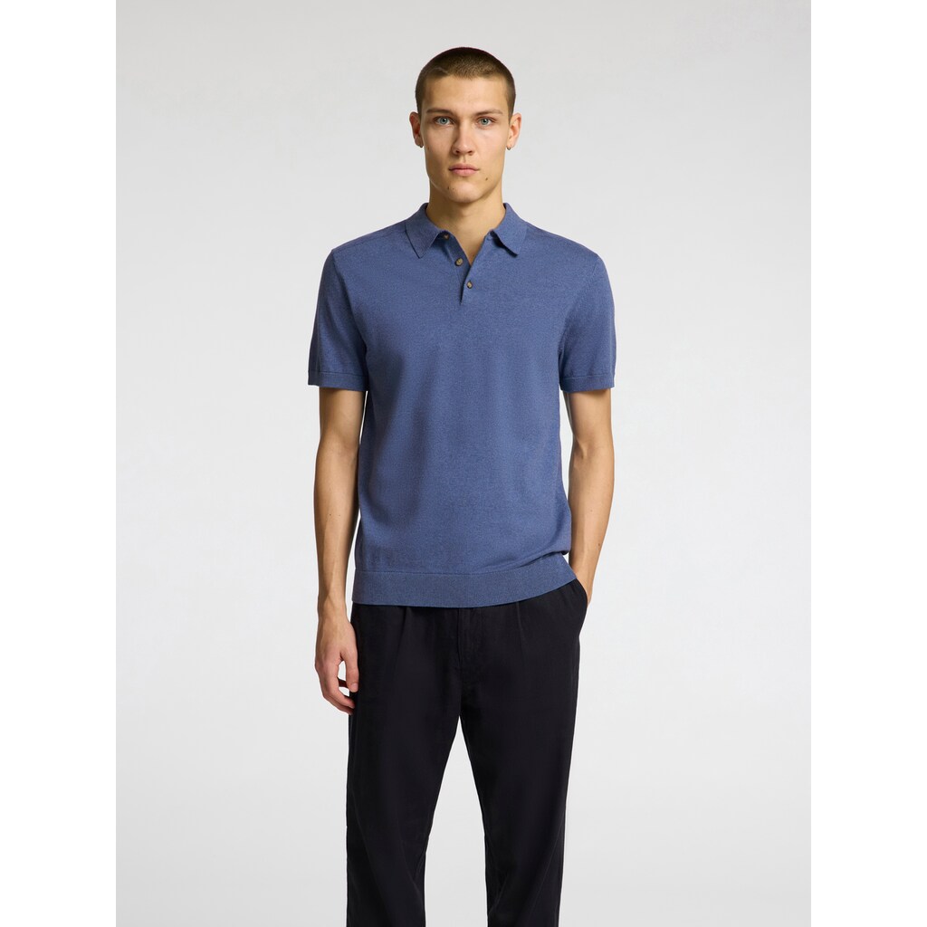 SELECTED HOMME Poloshirt »SLHBERG SS KNIT POLO NOOS« ▷ Bestellen